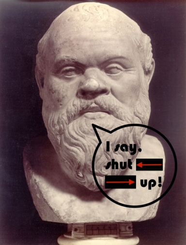 Yeah, prob not the best image for the Socratic Librarian...
